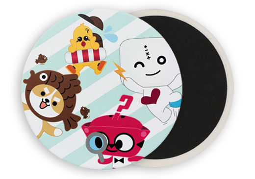 頑趣奇兵吸水陶瓷杯墊