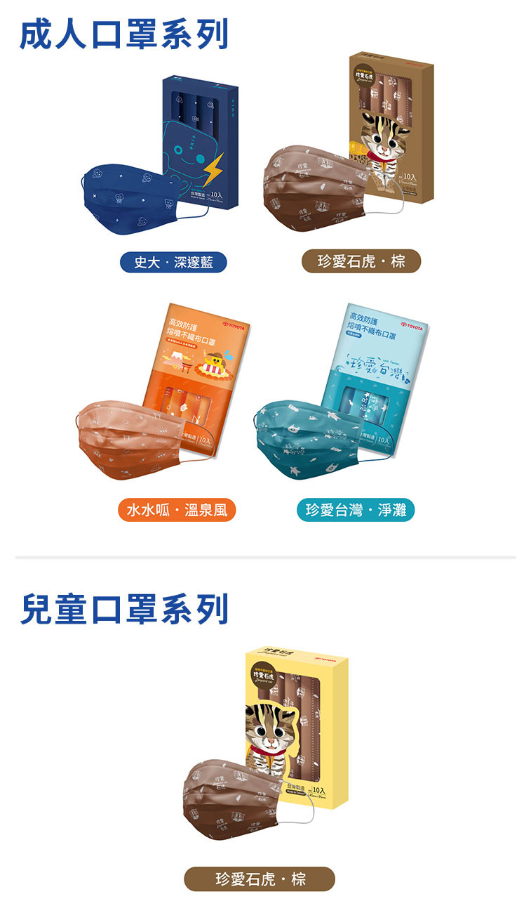 高效防護 熔噴不織布口罩(10片/盒)