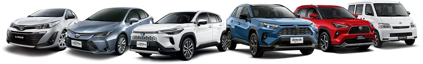 RAV4．ALTIS．COROLLA CROSS．VIOS．YARIS CROSS．TOWN ACE