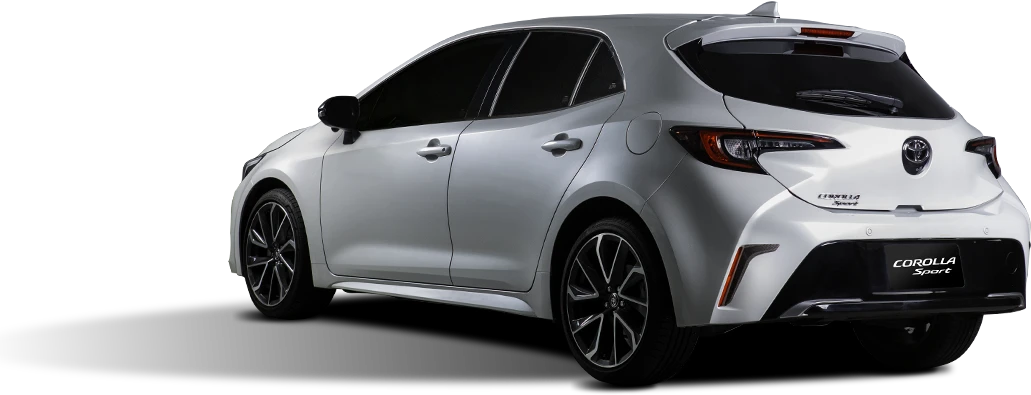 白色COROLLA Sport車尾圖