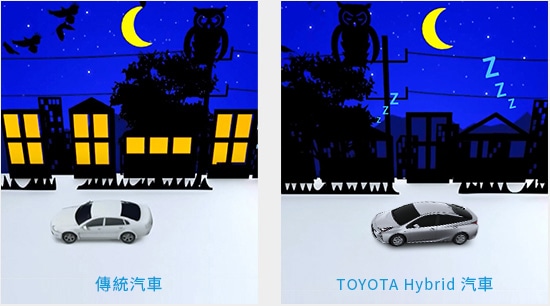 TOYOTA 油電車都比傳統汽車更安靜